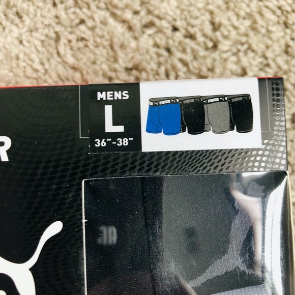 NWT Puma 4 Pack Premium Boxer Briefs Various Colors Size Medium & Large - Picture 7 of 7